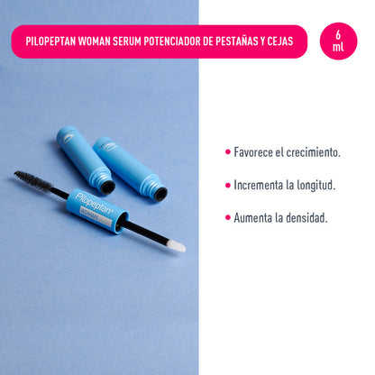 Serum Potenciador de Pestañas y Cejas Pilopeptan Woman 6ml
