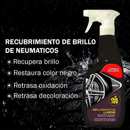 Recuperador de Brillo y Color Negro de Neumáticos